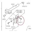 Siruba 737 747F felsőkés csavar SK277